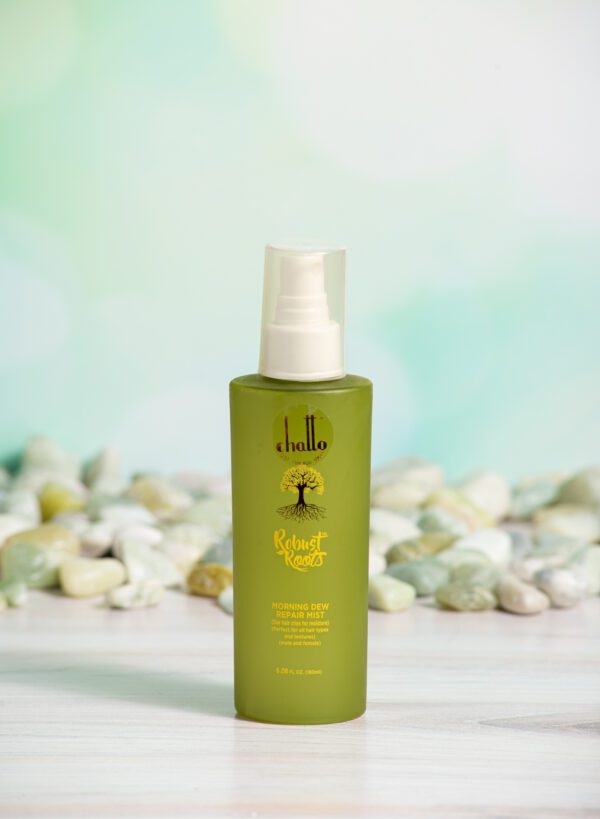 Robust Roots hair repair mist bottle.